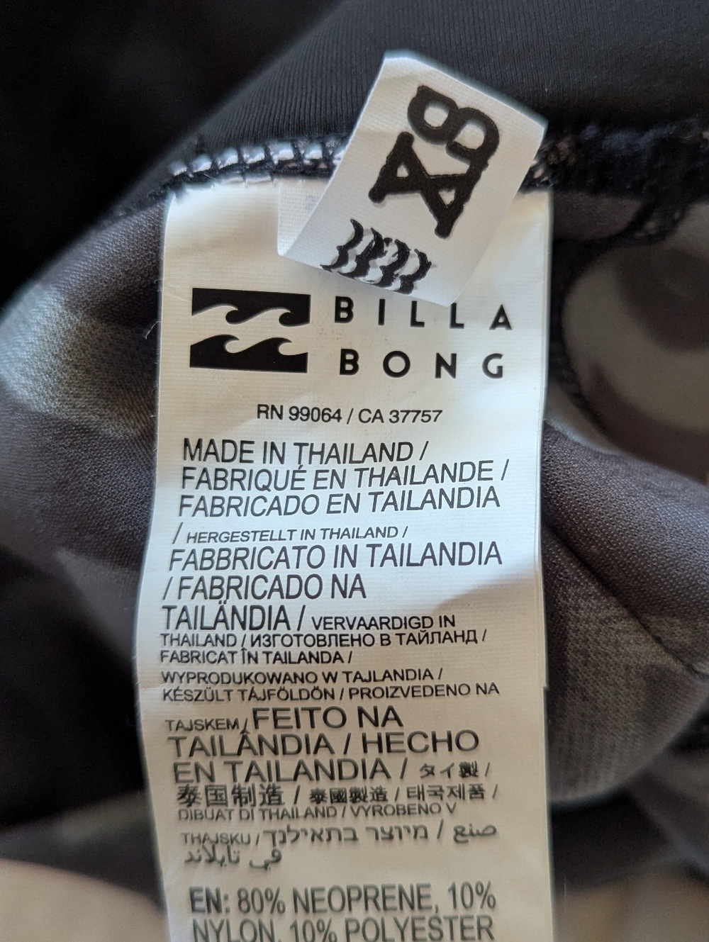 Nwot Billabong XS High-Rise Black Water Sea Surf Ocean Boat Wetsuit Leggings - Picture 13 of 13